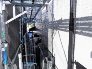 西面中段施工後