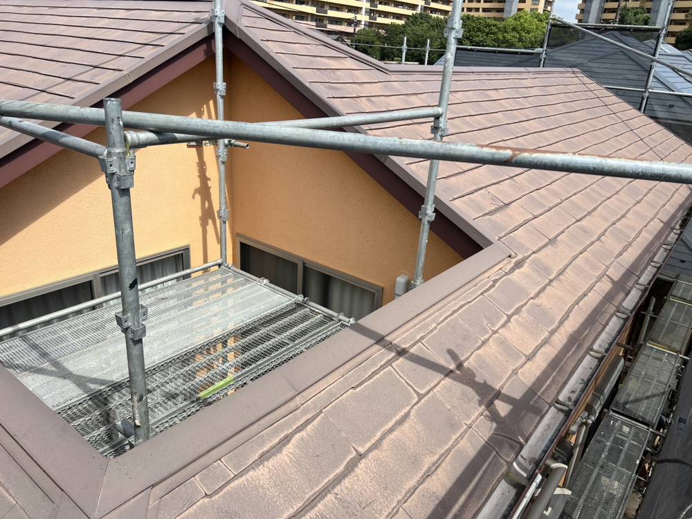 ベランダまわりの下屋根 カバー工法前